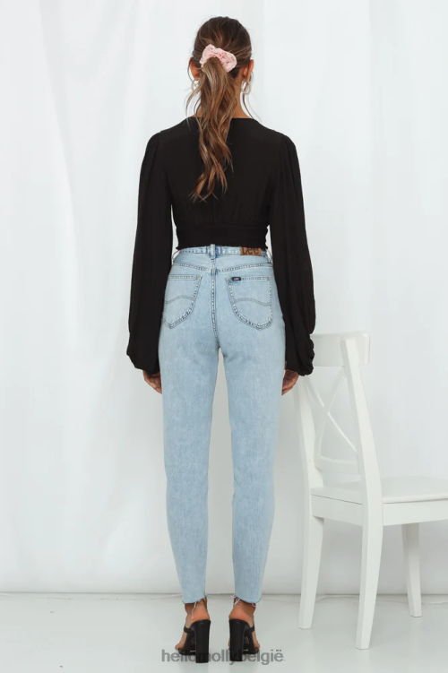 kleding Hello Molly agyness top zwart XR2L8305