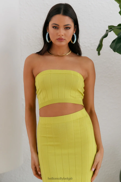 kleding Hello Molly avond strut crop groen XR2L8260