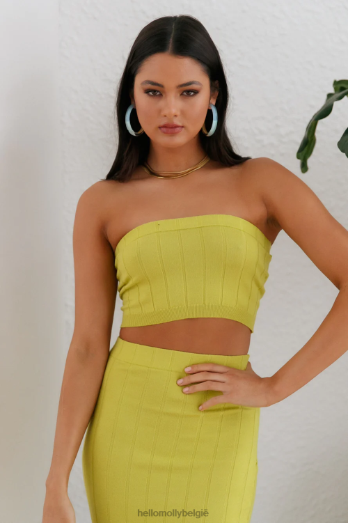 kleding Hello Molly avond strut crop groen XR2L8260