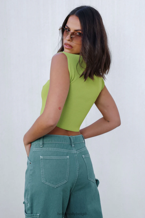 kleding Hello Molly bestemde tijden gewas groen XR2L8201