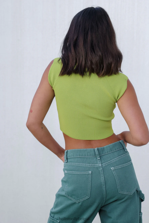 kleding Hello Molly bestemde tijden gewas groen XR2L8201