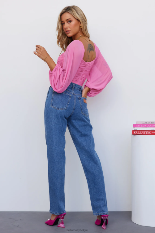 kleding Hello Molly betoverende hymnen zijn felroze XR2L8048