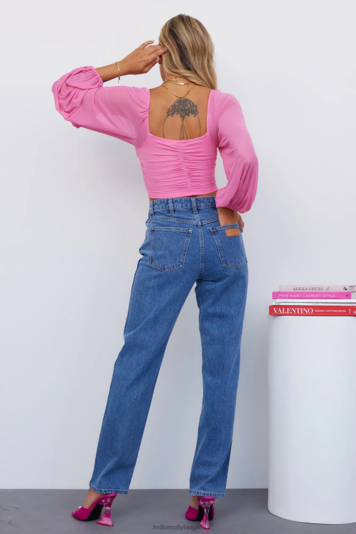 kleding Hello Molly betoverende hymnen zijn felroze XR2L8048