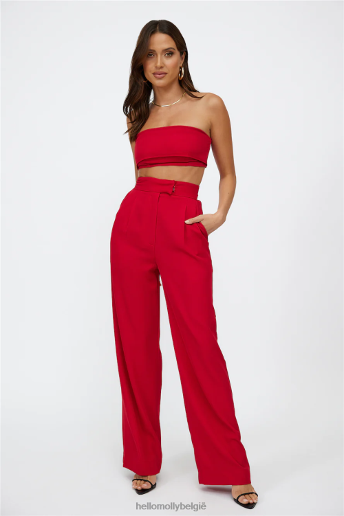 kleding Hello Molly blinde liefde crop rood XR2L8138