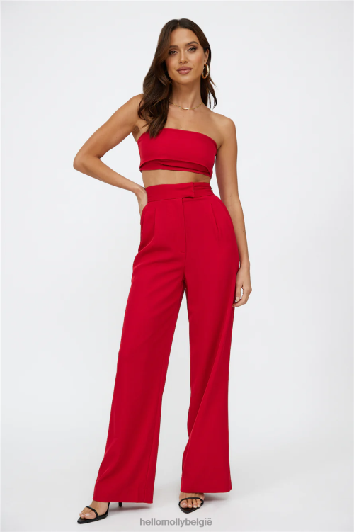 kleding Hello Molly blinde liefde crop rood XR2L8138