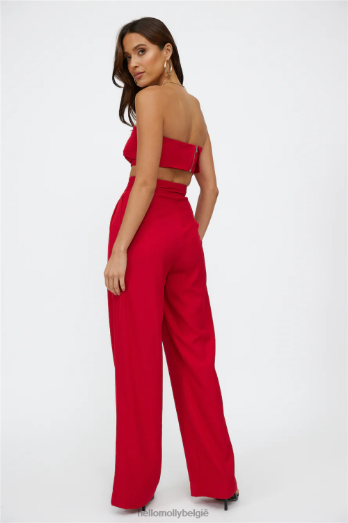 kleding Hello Molly blinde liefde crop rood XR2L8138