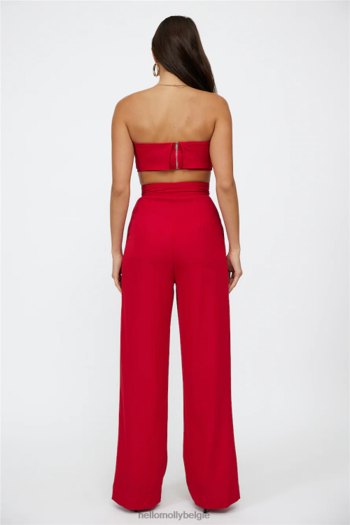 kleding Hello Molly blinde liefde crop rood XR2L8138