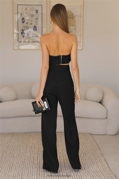 kleding Hello Molly blinde liefde crop zwart XR2L8176