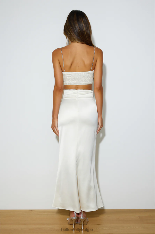 kleding Hello Molly crop top champagne de hoofden doen draaien XR2L8089