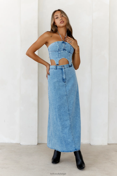 kleding Hello Molly crop-top denim met hoge resolutie XR2L7964