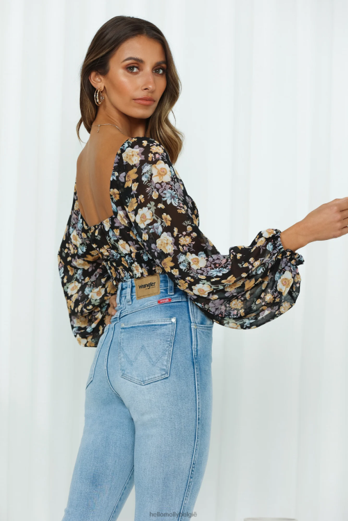 kleding Hello Molly crop top zonder doornen zwart XR2L8337