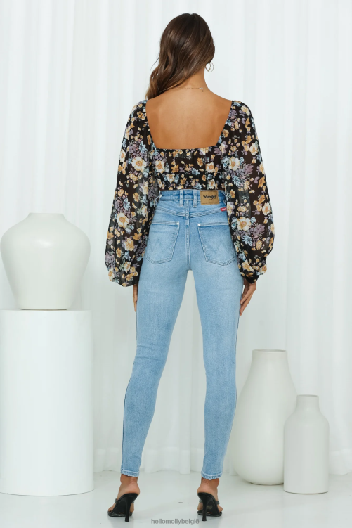 kleding Hello Molly crop top zonder doornen zwart XR2L8337