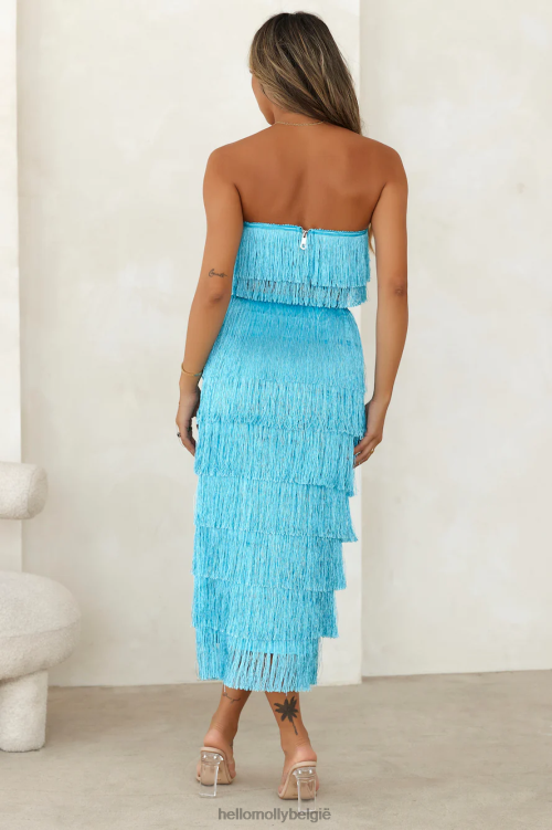 kleding Hello Molly danseres in de kamer crop top blauw XR2L8043