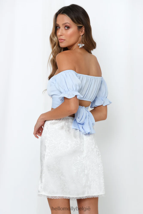 kleding Hello Molly danste tot vier crop top staalblauw XR2L8437