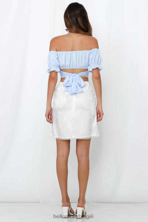 kleding Hello Molly danste tot vier crop top staalblauw XR2L8437