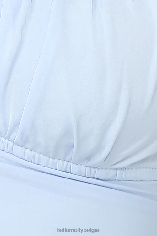 kleding Hello Molly danste tot vier crop top staalblauw XR2L8437