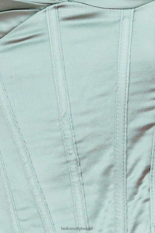 kleding Hello Molly diepe harten crop top groen XR2L8171