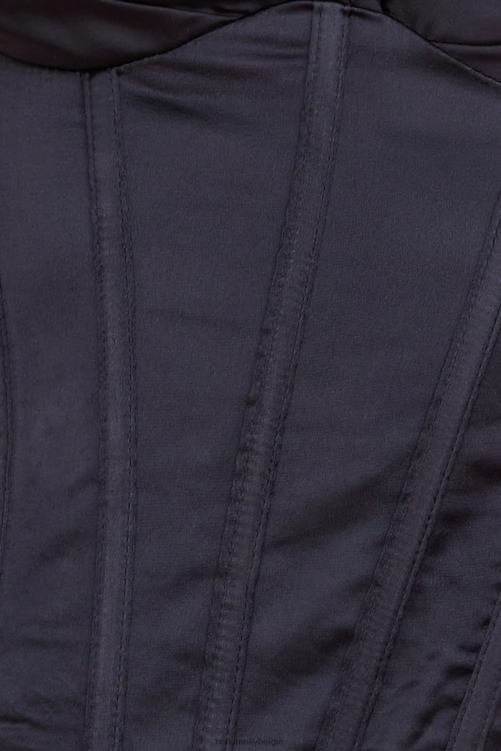 kleding Hello Molly diepe harten crop top zwart XR2L8166