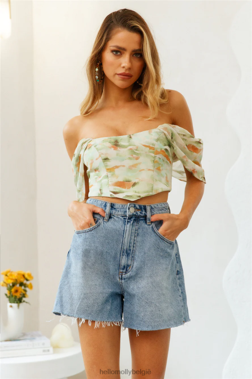 kleding Hello Molly droomlandschap gewas groen XR2L8194