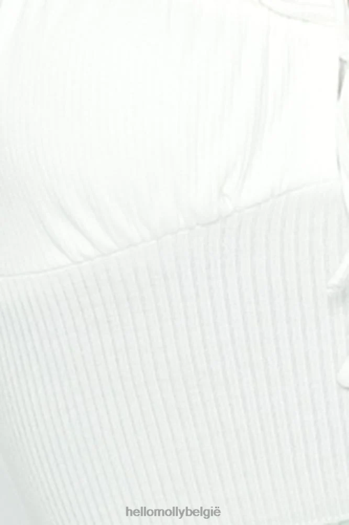 kleding Hello Molly due diligence croptop wit XR2L8492