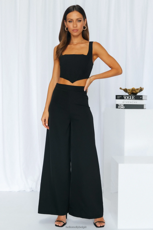 kleding Hello Molly dus automatische crop zwart XR2L8238