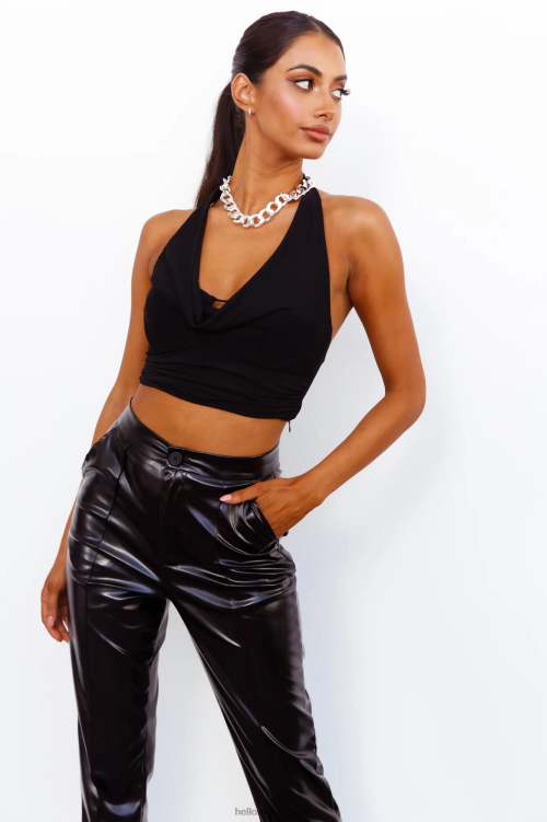 kleding Hello Molly een meevaller, crop zwart XR2L8413