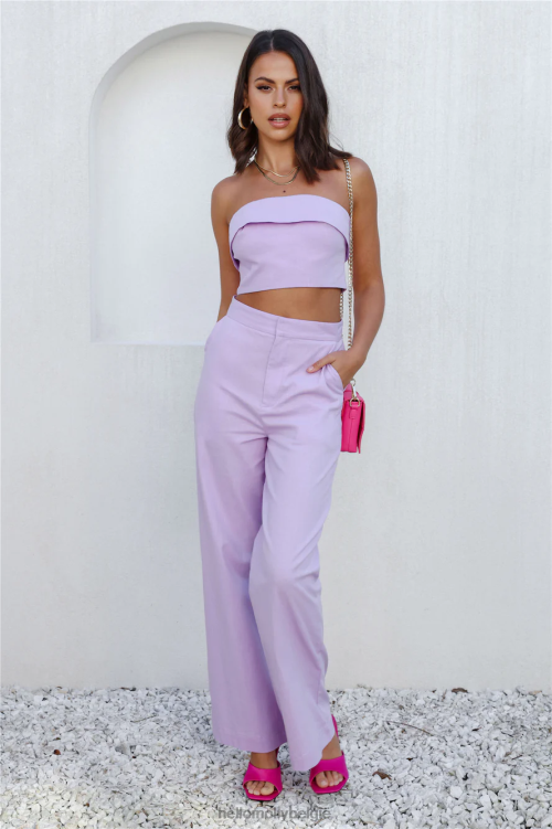 kleding Hello Molly eerste zet crop paars XR2L8203