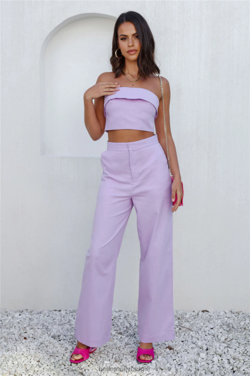 kleding Hello Molly eerste zet crop paars XR2L8203