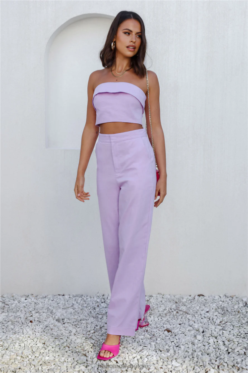 kleding Hello Molly eerste zet crop paars XR2L8203