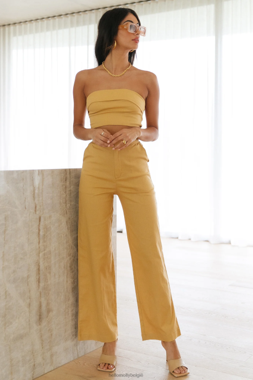 kleding Hello Molly eerste zet krop bruin XR2L8253