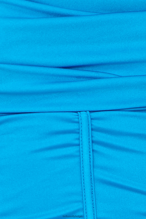 kleding Hello Molly fluitje naar mijn hart crop top blauw XR2L8456