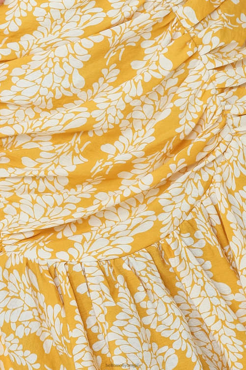 kleding Hello Molly geheime schuilplaats crop top geel XR2L8364