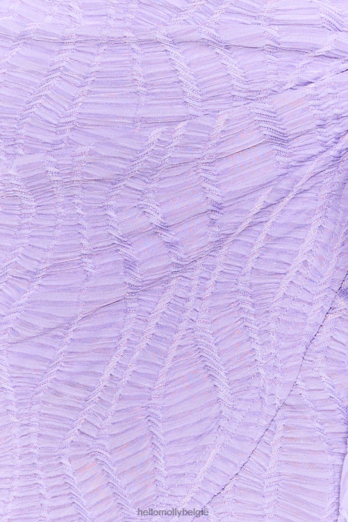 kleding Hello Molly gezien eerste crop top paars XR2L7002