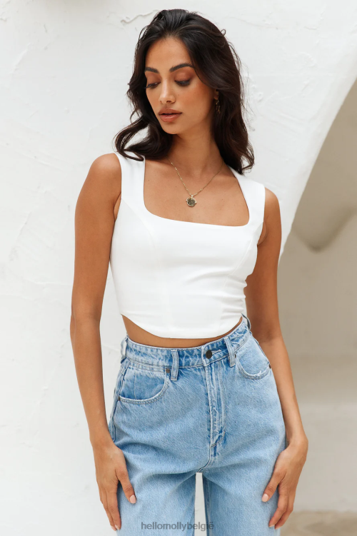 kleding Hello Molly grote competities oogsten wit XR2L8066