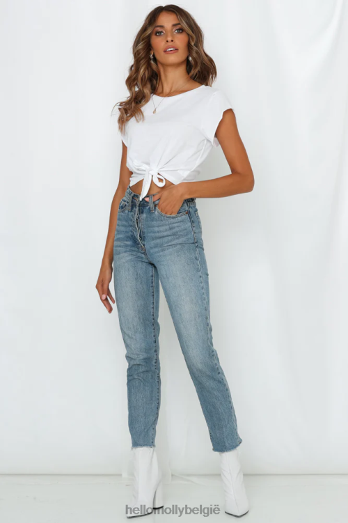 kleding Hello Molly hou van als een gek T-shirt wit XR2L8449