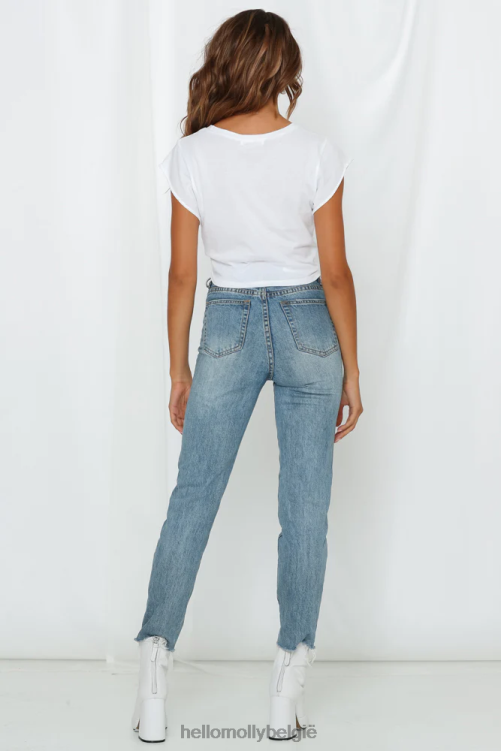 kleding Hello Molly hou van als een gek T-shirt wit XR2L8449