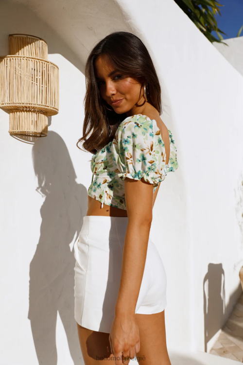 kleding Hello Molly in de jungle crop bloemen XR2L8221