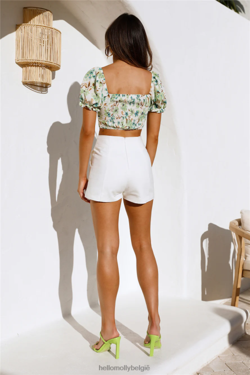 kleding Hello Molly in de jungle crop bloemen XR2L8221