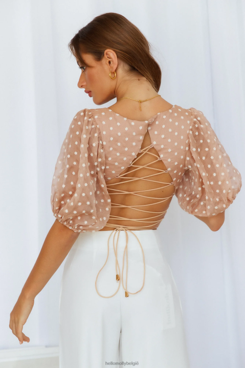 kleding Hello Molly in een mokka-veldgewas XR2L8347