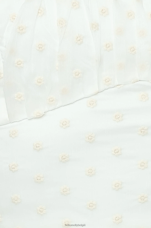 kleding Hello Molly in een veld crop top wit XR2L8351