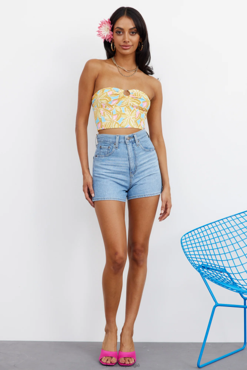 kleding Hello Molly jachttocht crop geel XR2L8296