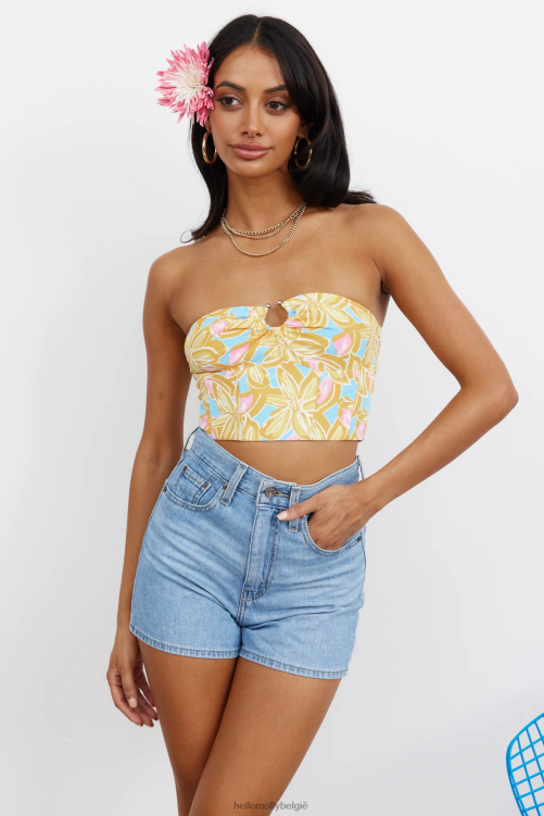 kleding Hello Molly jachttocht crop geel XR2L8296