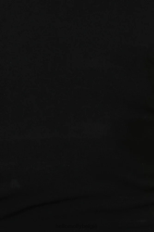 kleding Hello Molly kan het niet solo crop top zwart XR2L8490