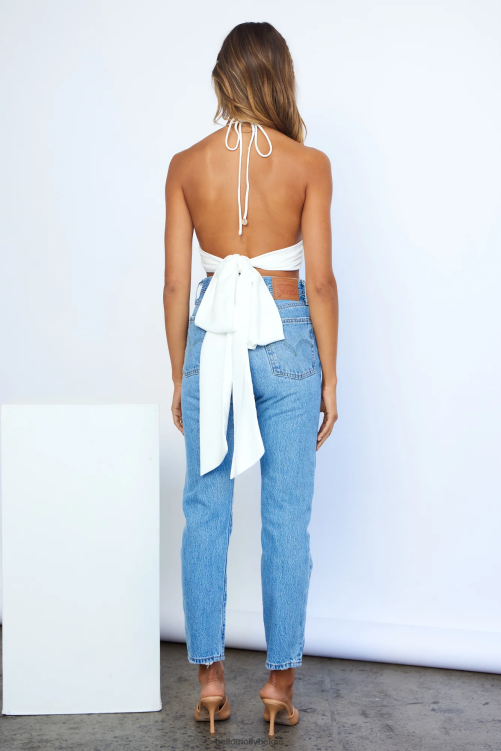 kleding Hello Molly karlie croptop wit XR2L8473