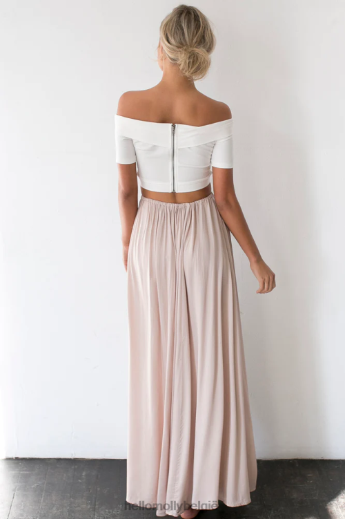 kleding Hello Molly laag en zie crop top wit XR2L7947