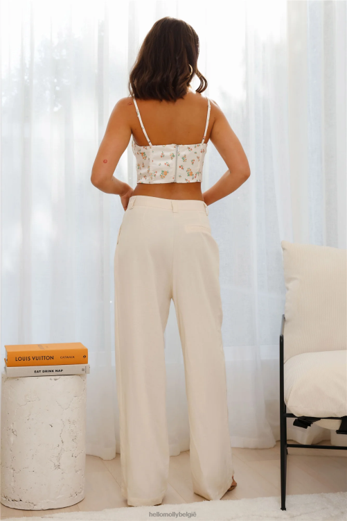 kleding Hello Molly lente in de stad crop-top bloemen XR2L8496