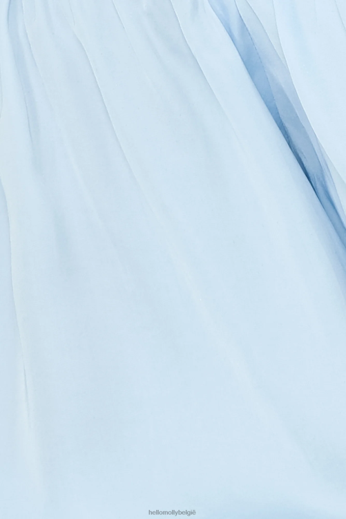 kleding Hello Molly levende pop crop top staalblauw XR2L8256