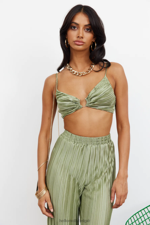 kleding Hello Molly loco baby crop groen XR2L8184