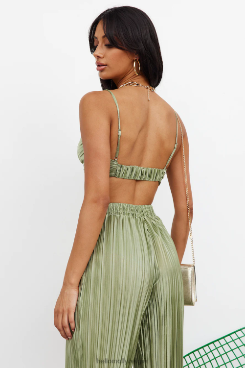 kleding Hello Molly loco baby crop groen XR2L8184