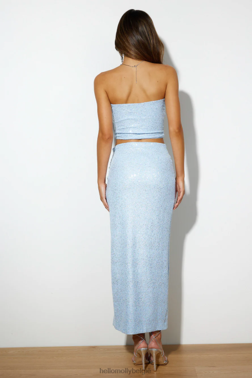 kleding Hello Molly magic love croptop blauw XR2L8158